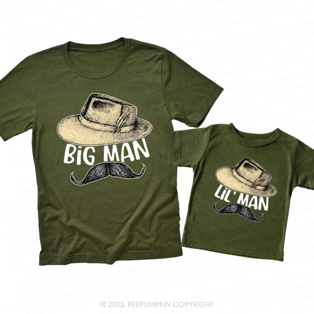 Beard Cowboy Matching T-Shirts For Dad&Me