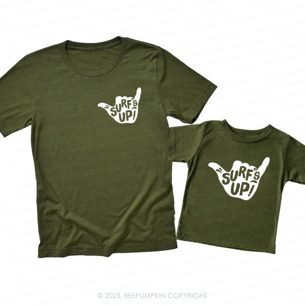 Surf's Up Gift Matching T-Shirts For Dad&Me