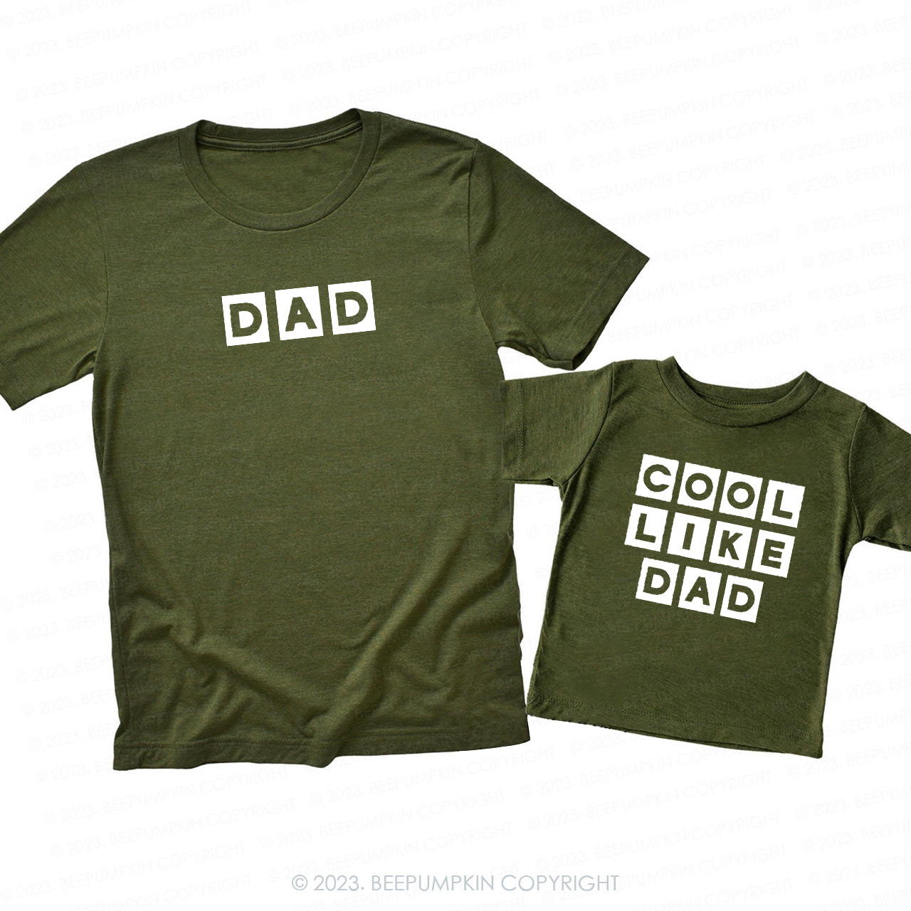 Dad & Cool Like Dad Matching T-Shirts For Dad&Me