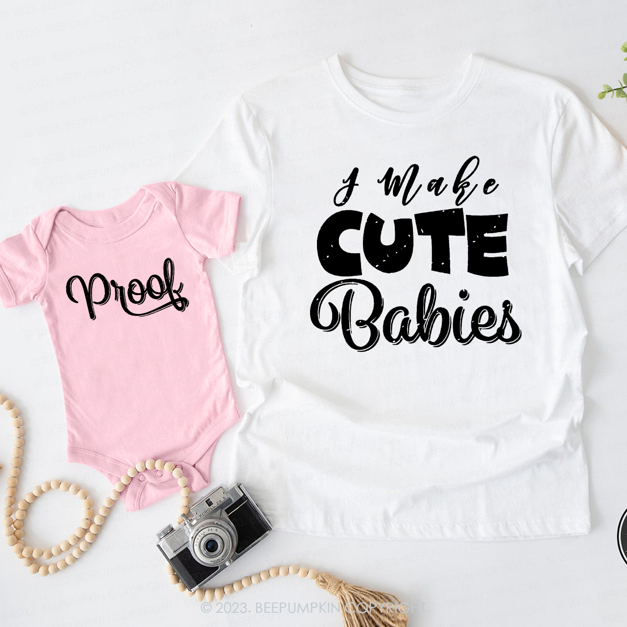 Make Awesome Cute Babies Matching T-Shirts For Dad&Me