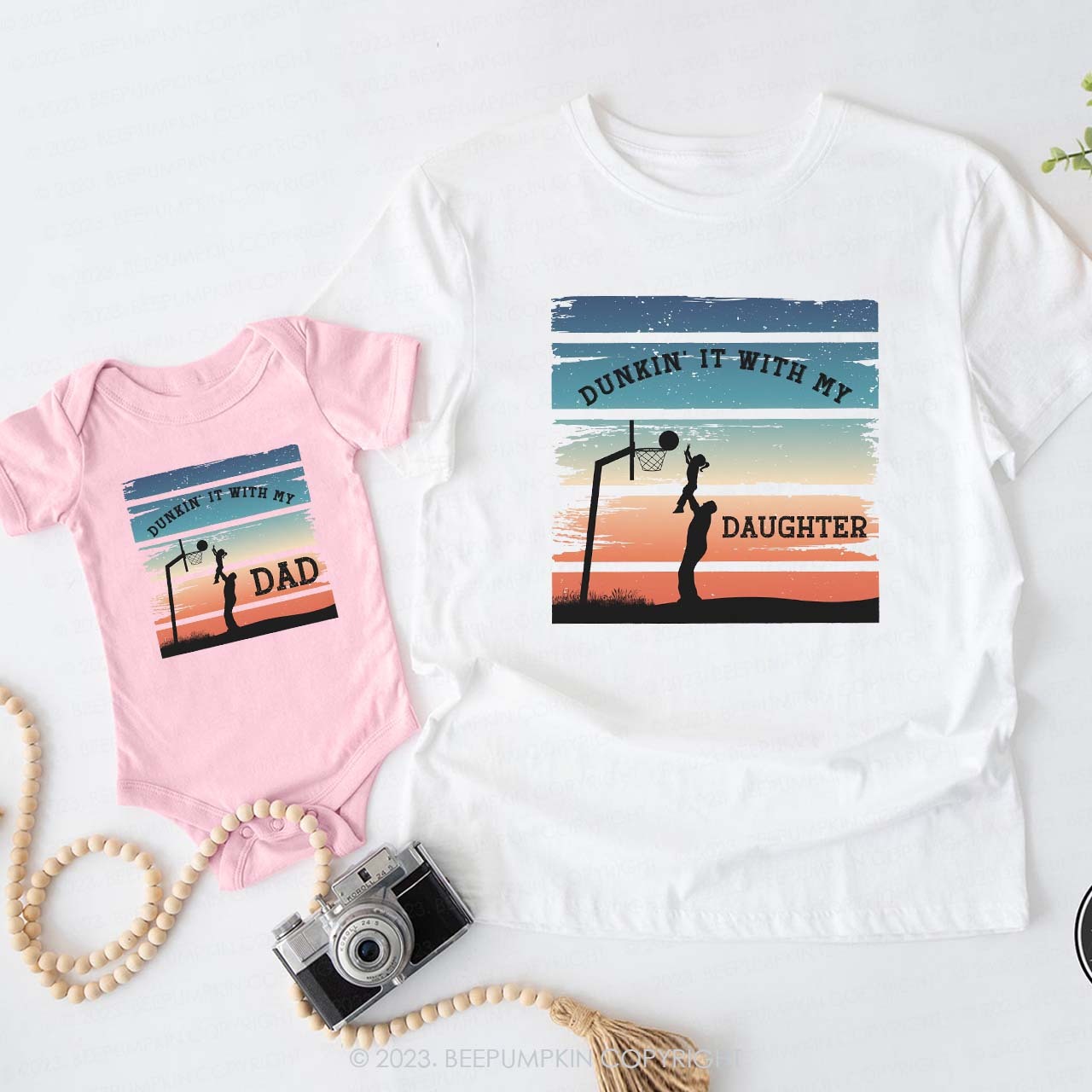 Dad & Me Matching T-Shirts �CDunkin It With My