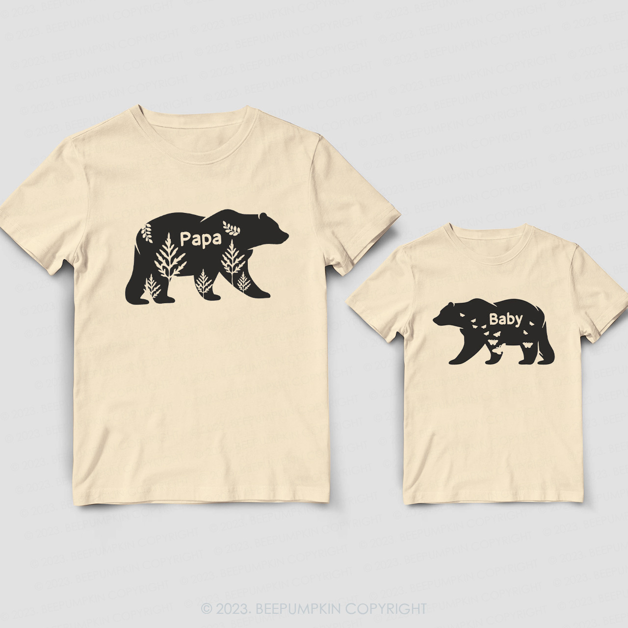 Dad & Me Matching T-Shirts �CPapa Bear Baby Bear