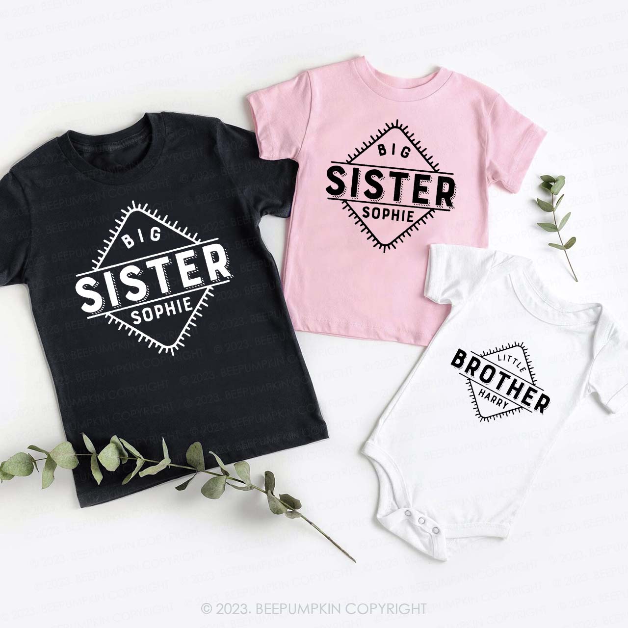 Big Brother Happy Matching Sibling T-Shirts