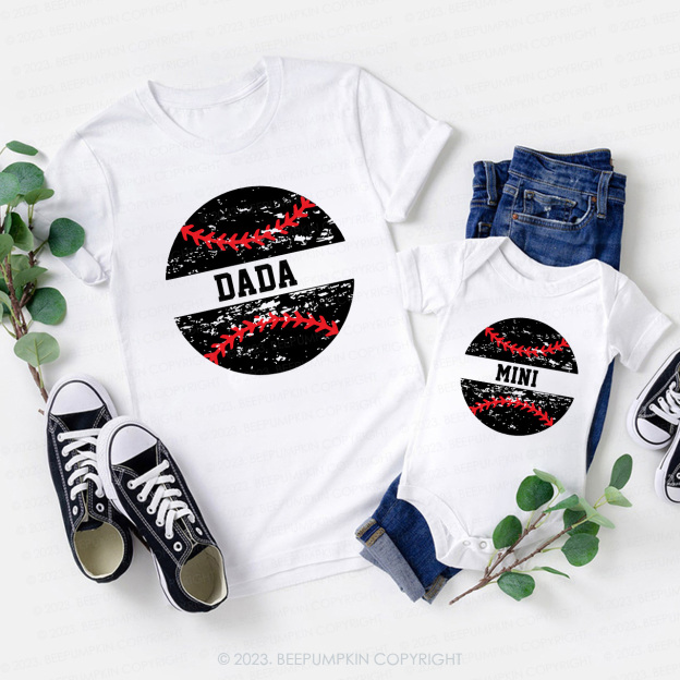 Custom Baseball Name Family Matching Shirts