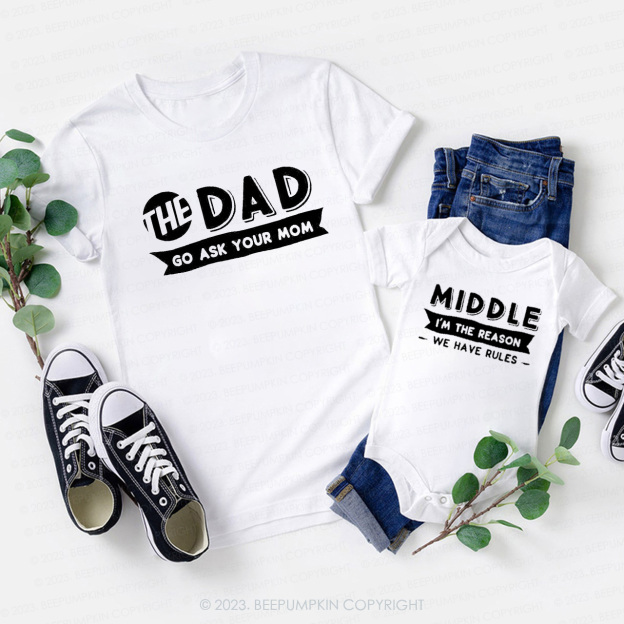 The Mom Because I Said So Family Matching Shirts