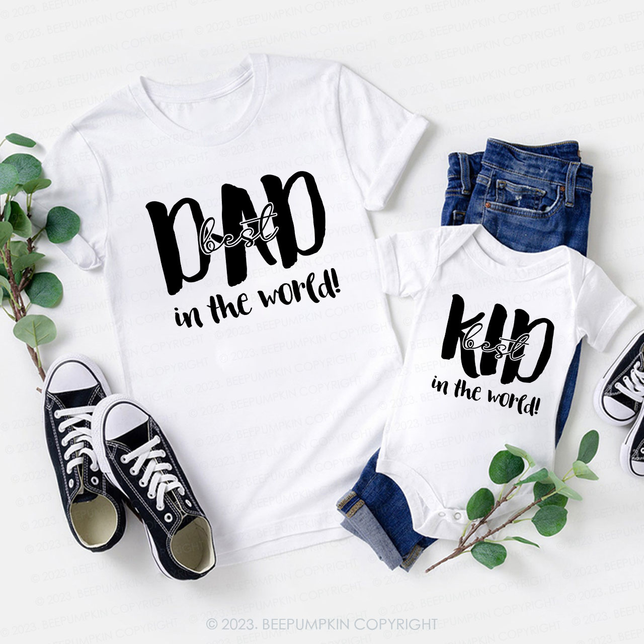 Best Mom Dad And Kid Ever Family Matching Shirts