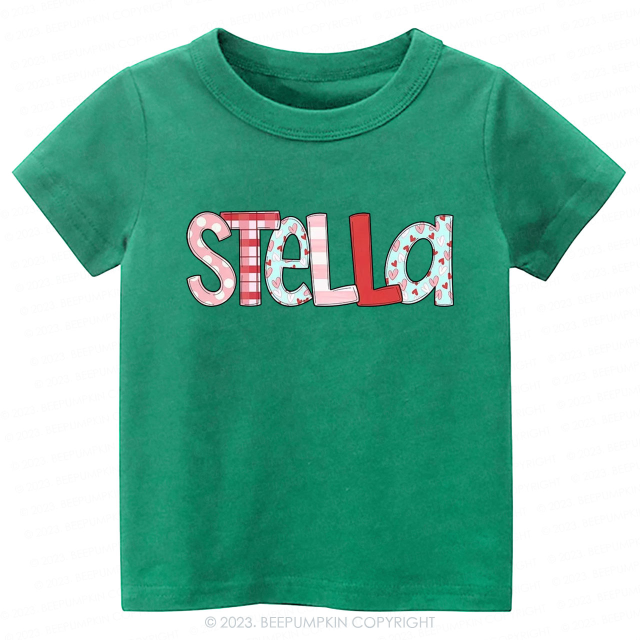 Personalized NAME Valentine's Day Kids Tees
