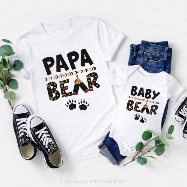 Personalized Bear Family Matching Tees