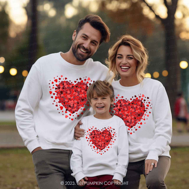 Love Puzzle Matching Valentine��s Sweatshirt