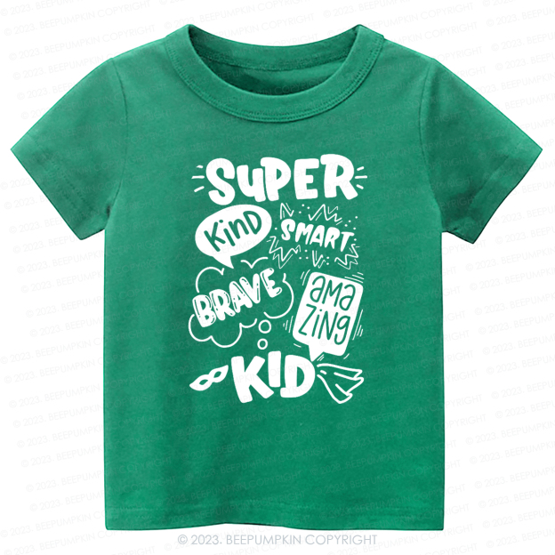 Super Hero Brave Kind Smash -Toddler Tees