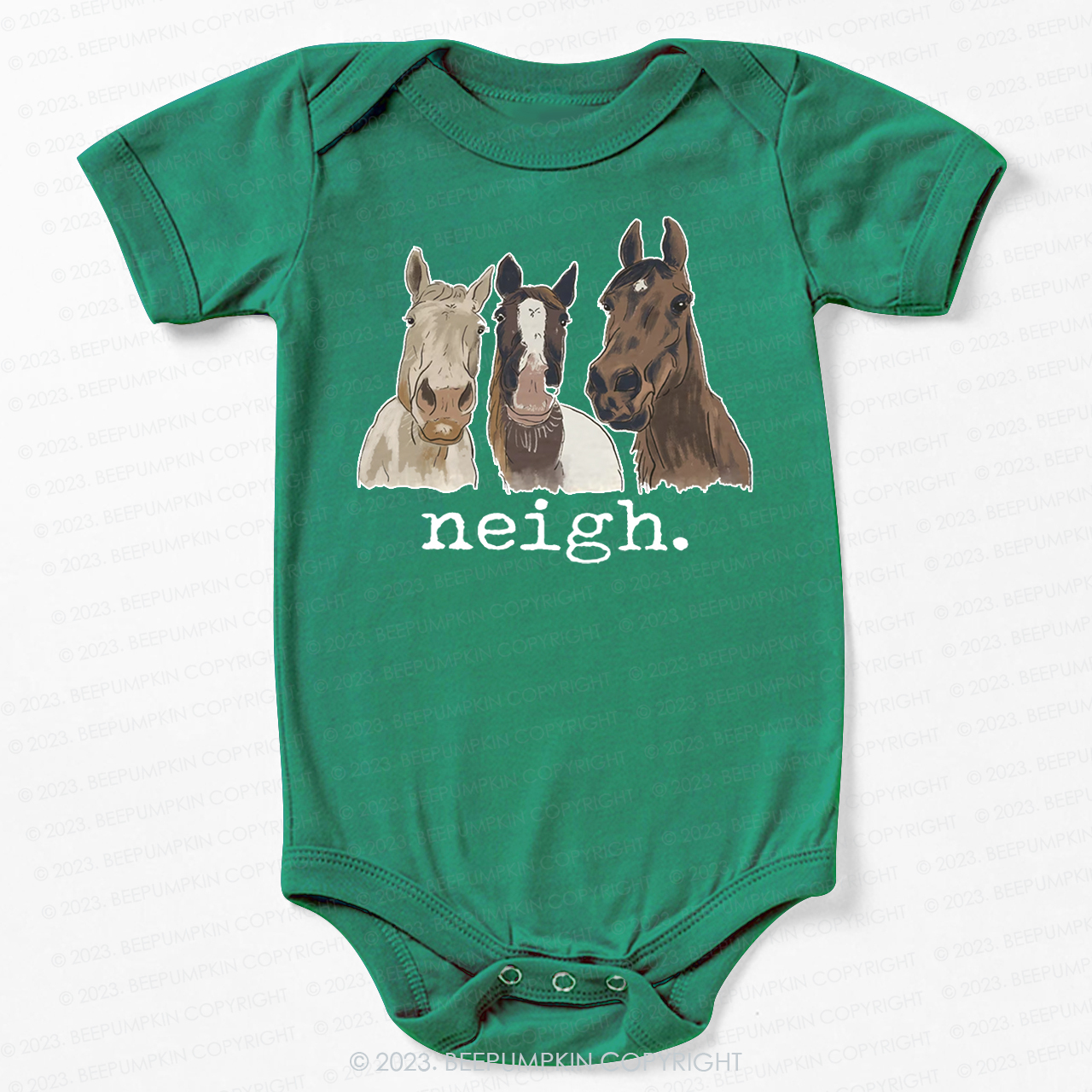 Neigh Horse Farm Bodysuit For Baby