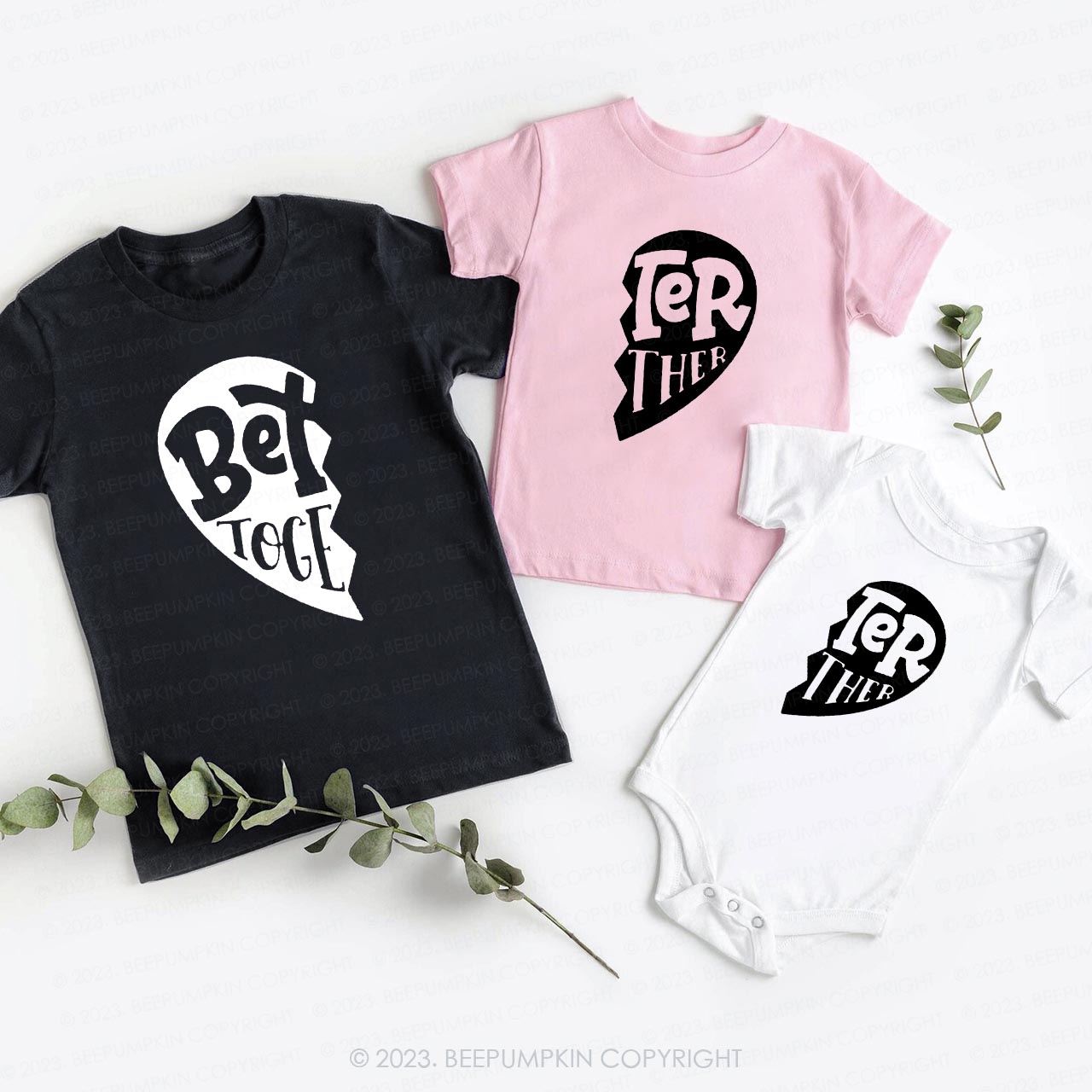 Better Together Bold Matching Sibling Shirts