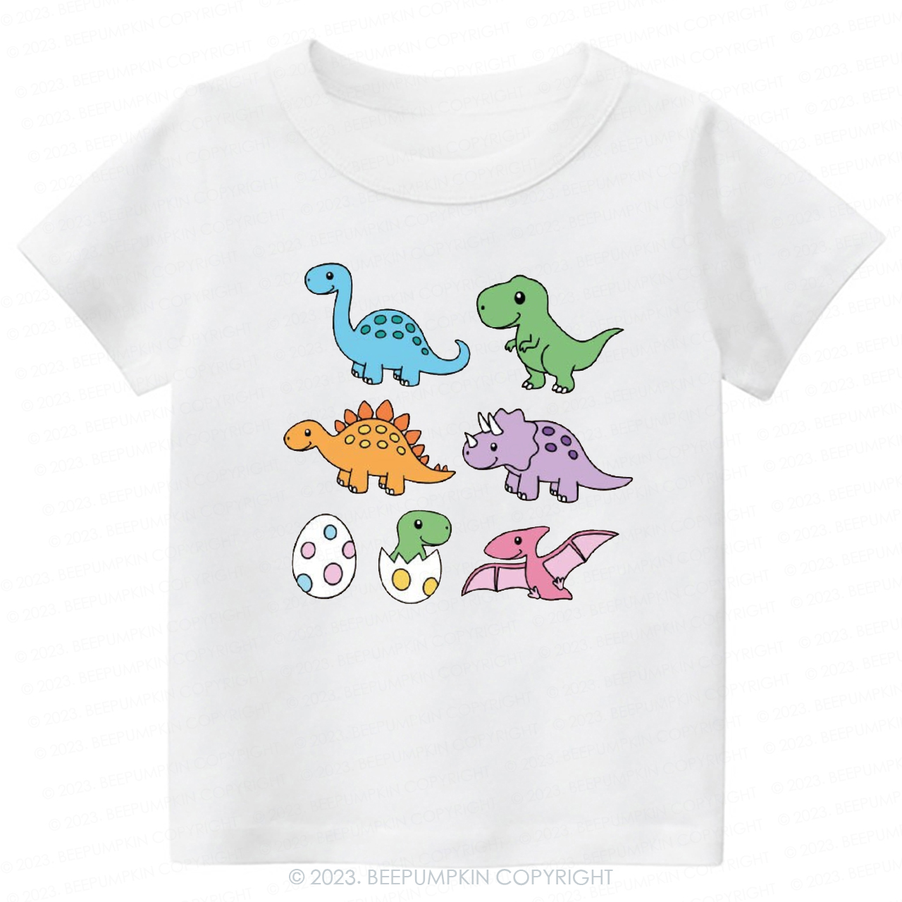 Colorful Dinosaur Gift -Toddler Tees