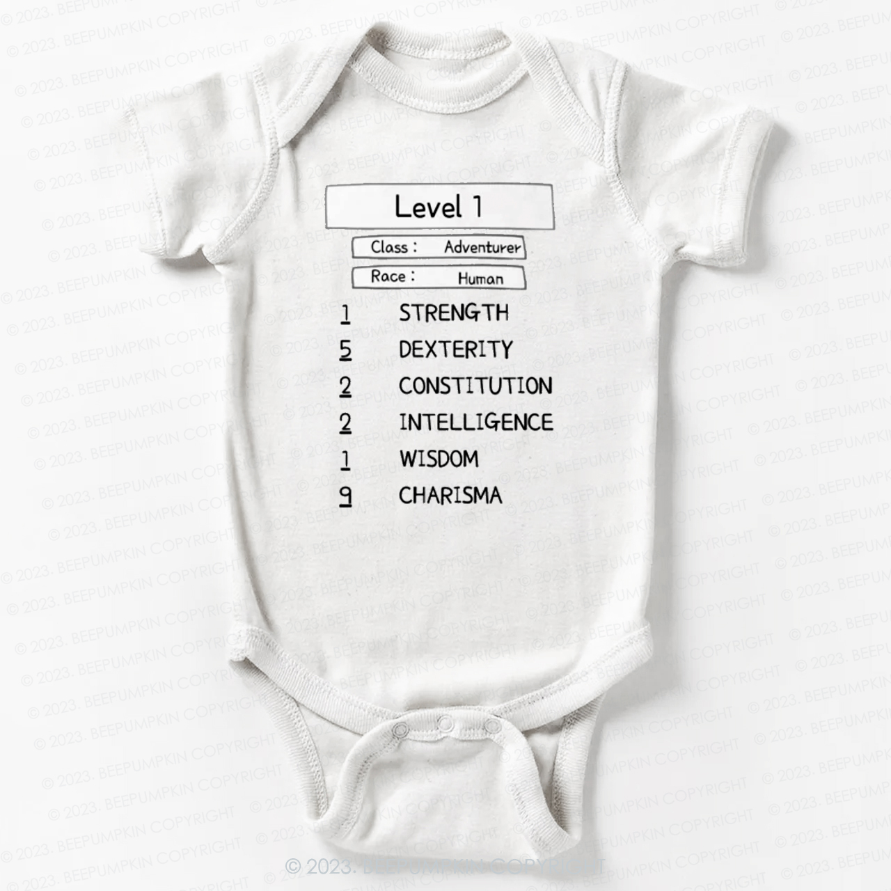 Level 1 Human Adventurer Bodysuit For Baby