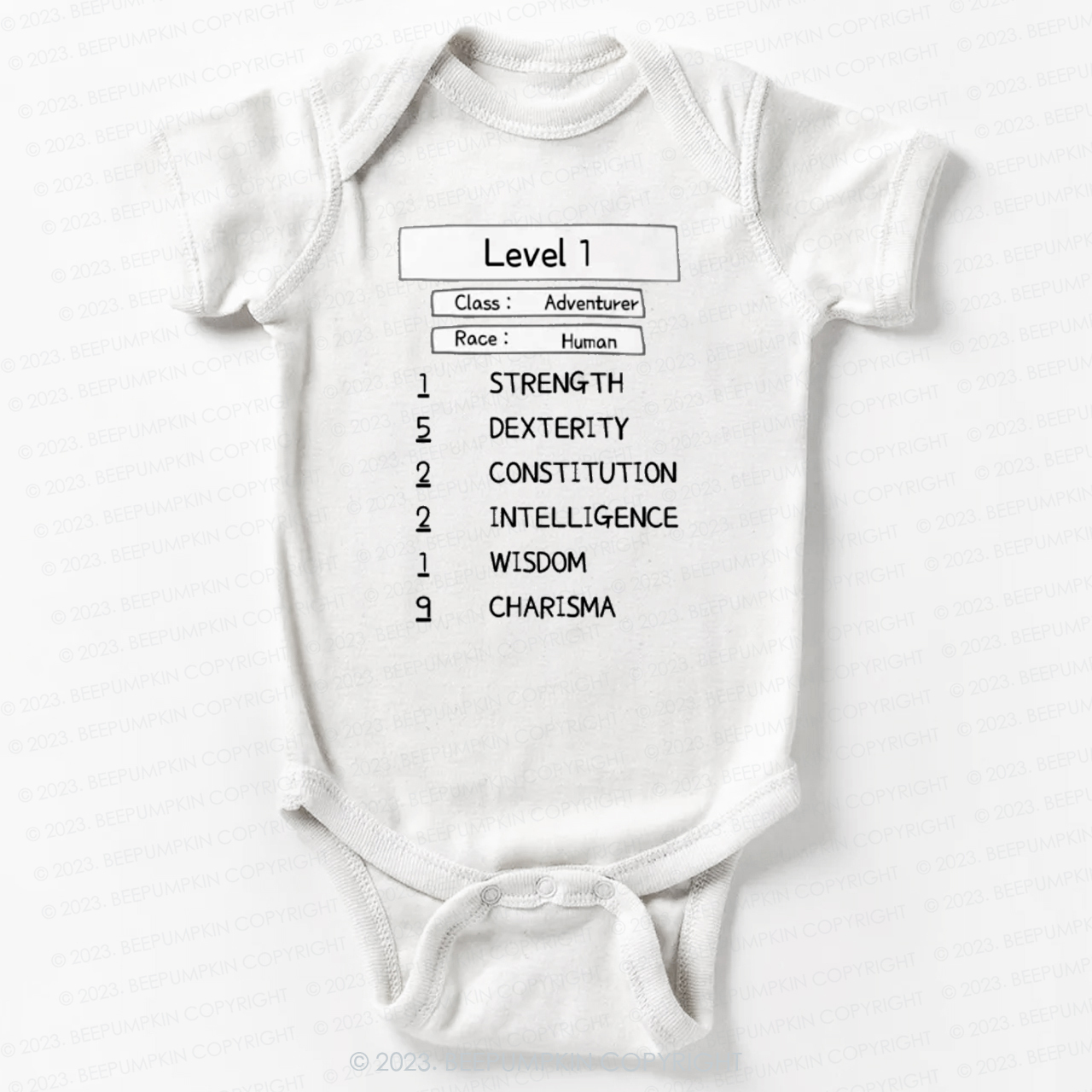 Level 1 Human Adventurer Bodysuit For Baby