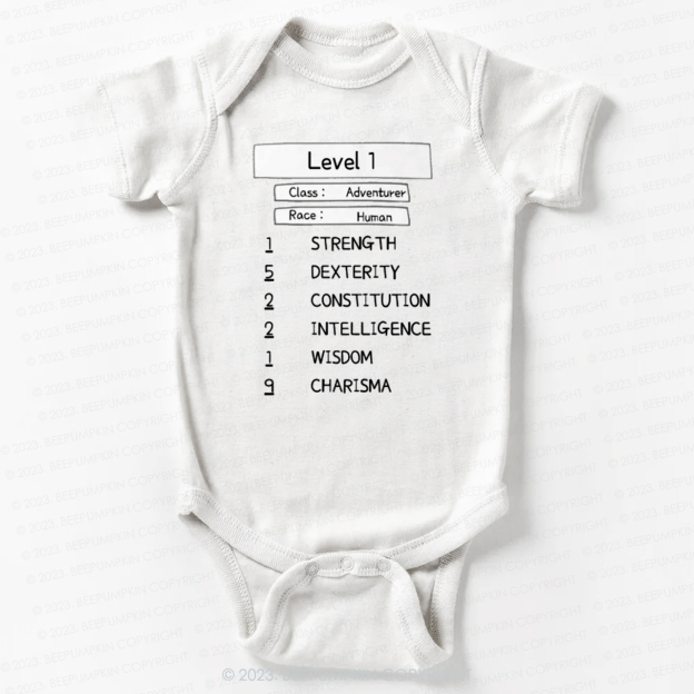 Level 1 Human Adventurer Bodysuit For Baby