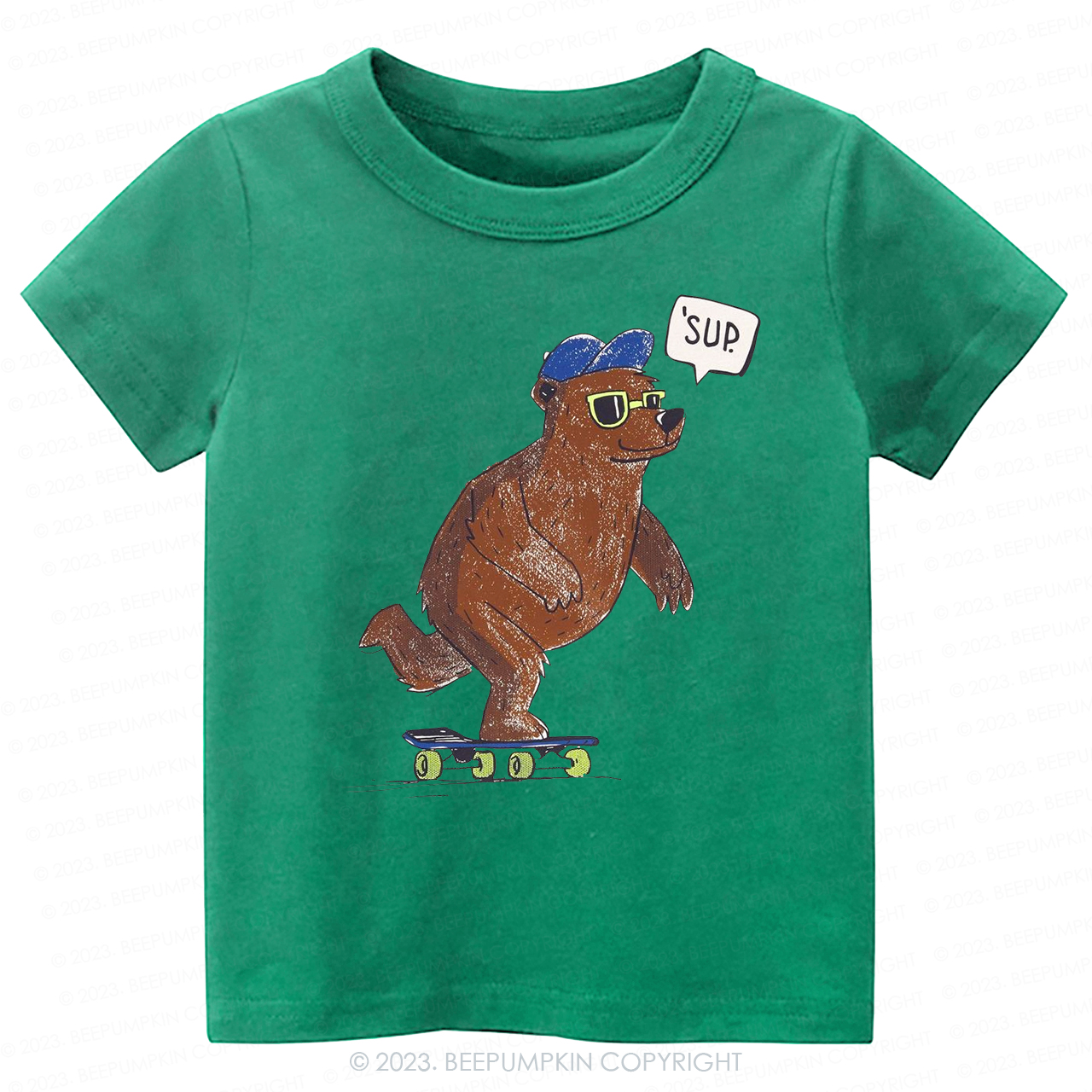 Skateboard Shoe Bear -Toddler Tees