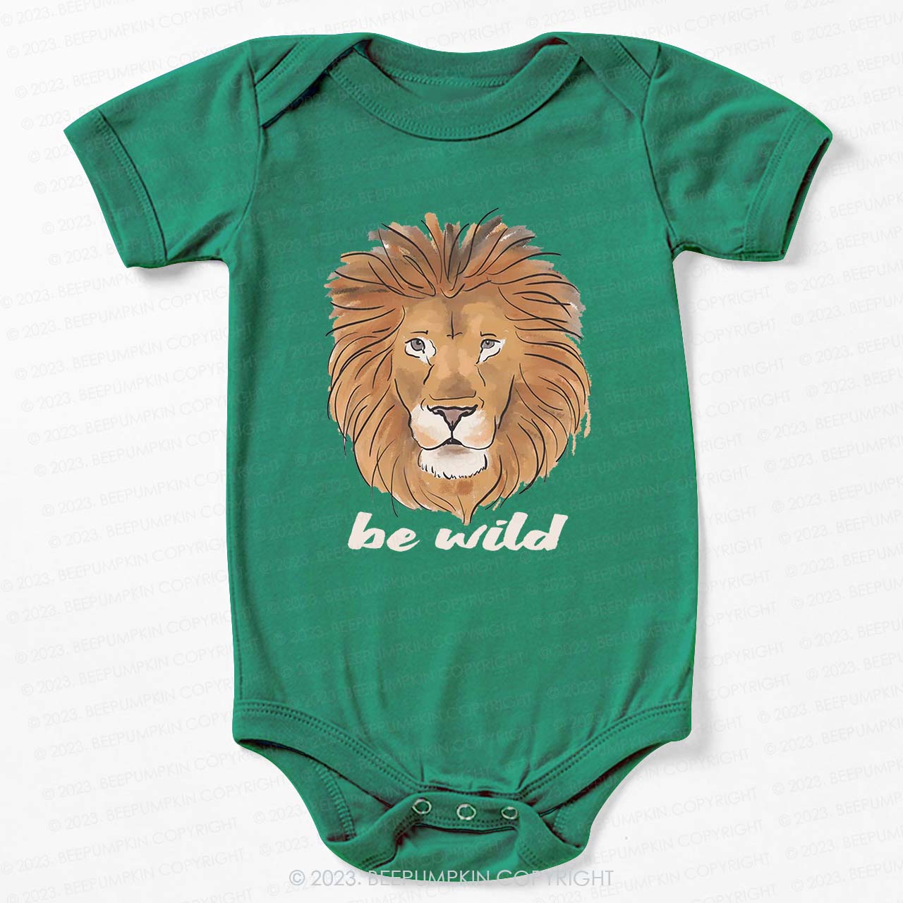 Be Wild Lion African Animal Bodysuit For Baby
