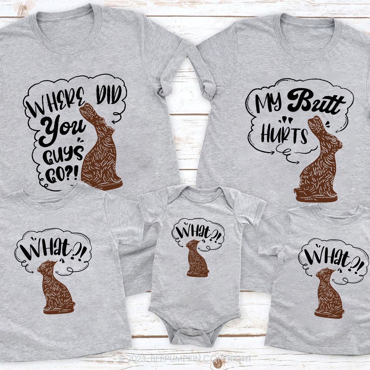 Funny Bunny Matching Group Easter Shirts