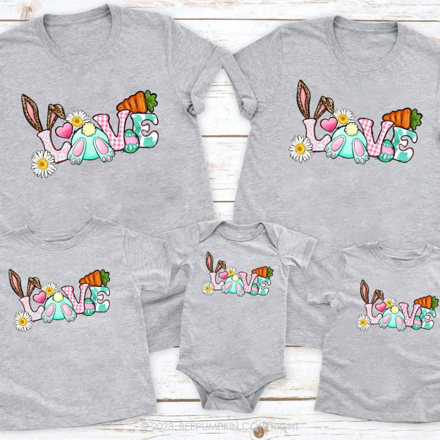 Cute Love Easter Matching Group Shirts