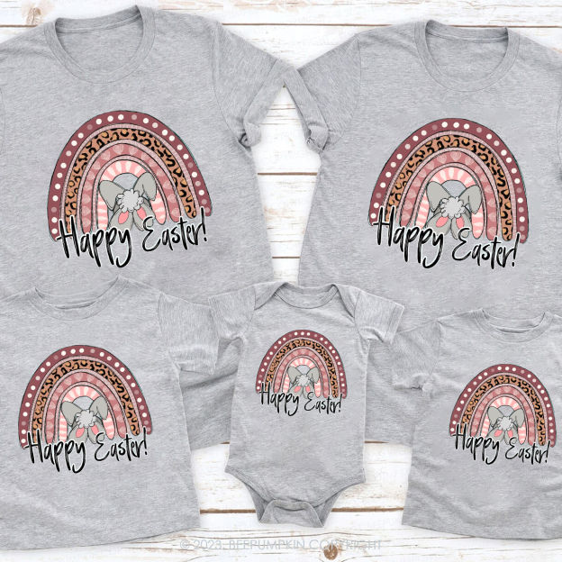 Happy Easter Rainbow Matching Shirts