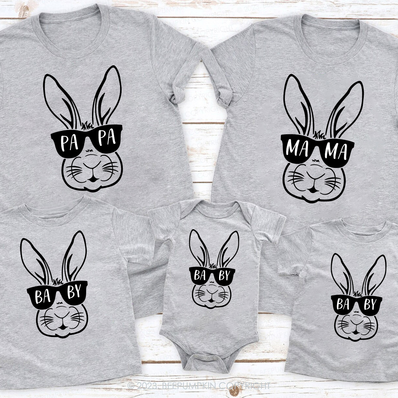 Easter Mama Bunny & Baby Bunny Matching Shirts