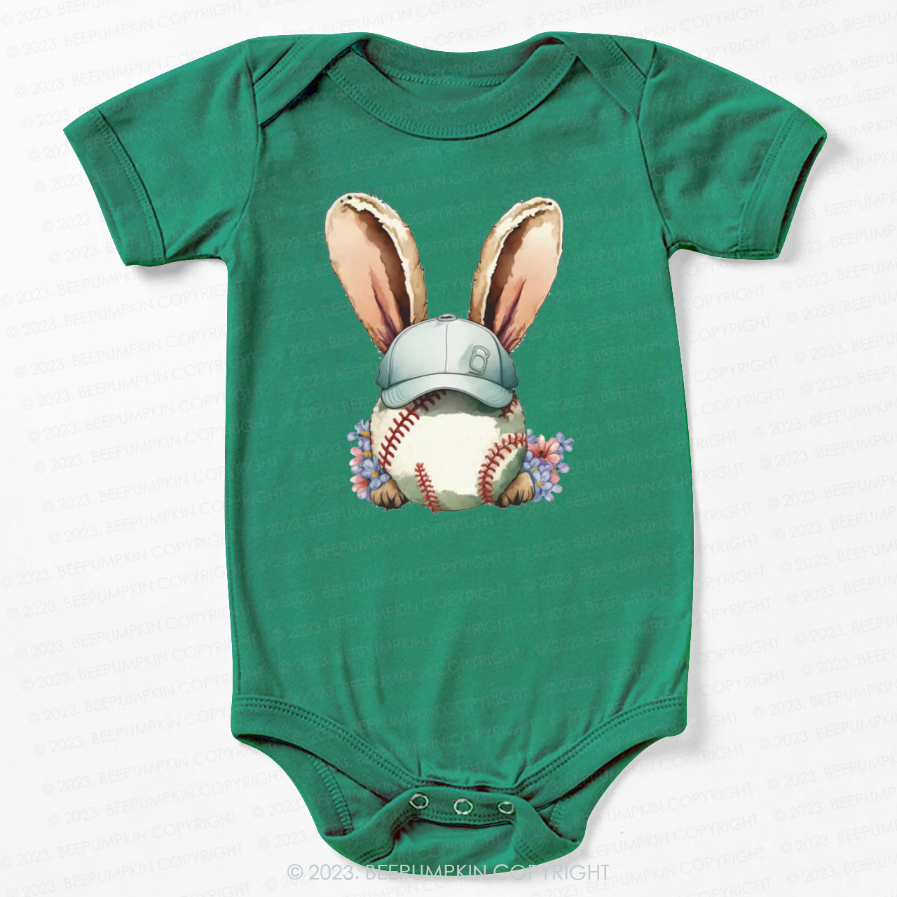 Easter Baseball Bunny Bodysuit For Baby