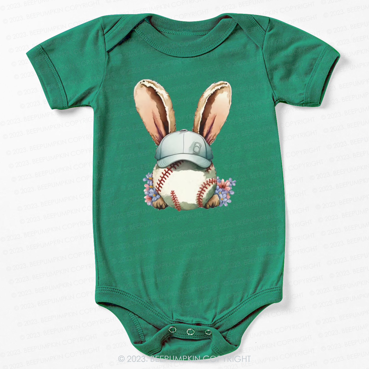 Easter Baseball Bunny Bodysuit For Baby