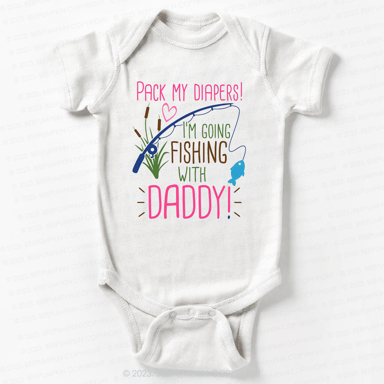 Daddy's Fishing Buddy Bodysuit For Baby