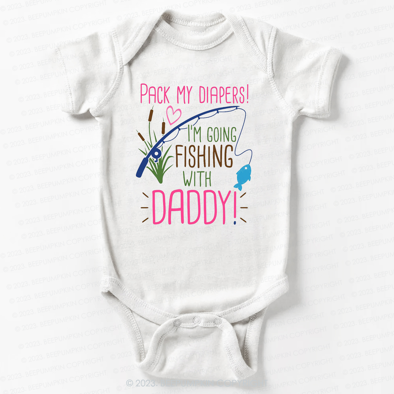 Daddy's Fishing Buddy Bodysuit For Baby