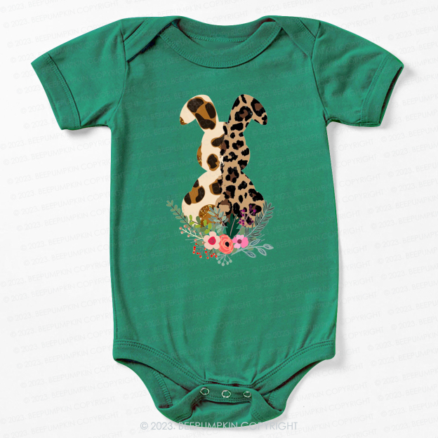 Leopard Bunny Easter Bodysuit For Baby