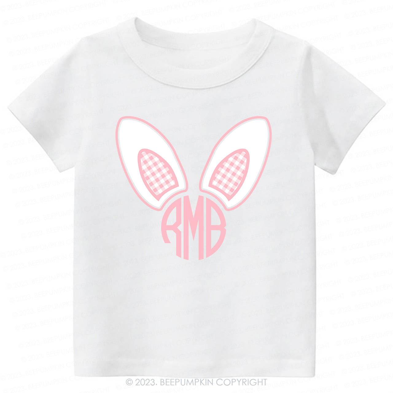 Monogrammed Bunny Easter -Toddler Tees