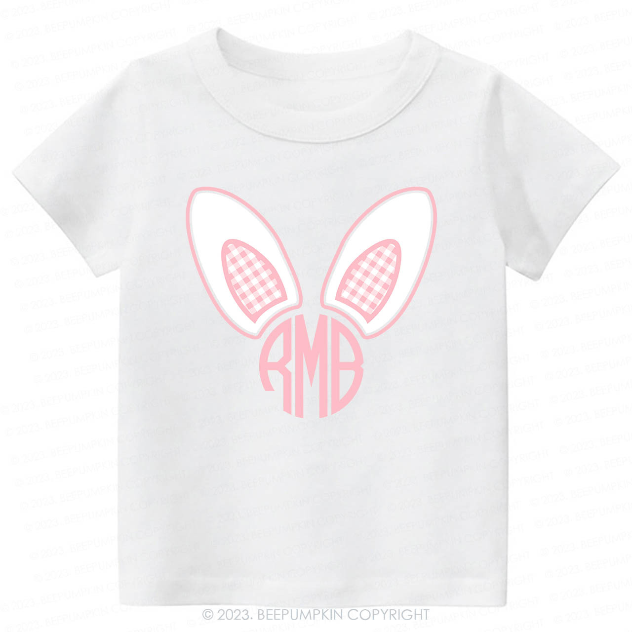 Monogrammed Bunny Easter -Toddler Tees