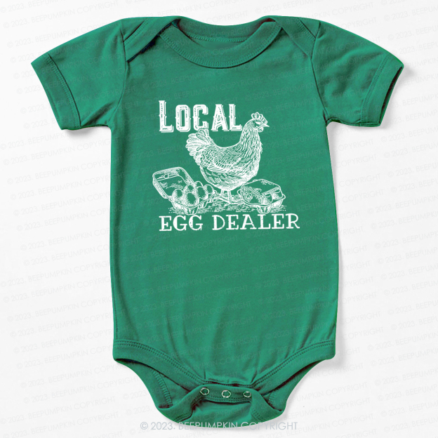 Local Egg Dealer Kids Retro Bodysuit For Baby