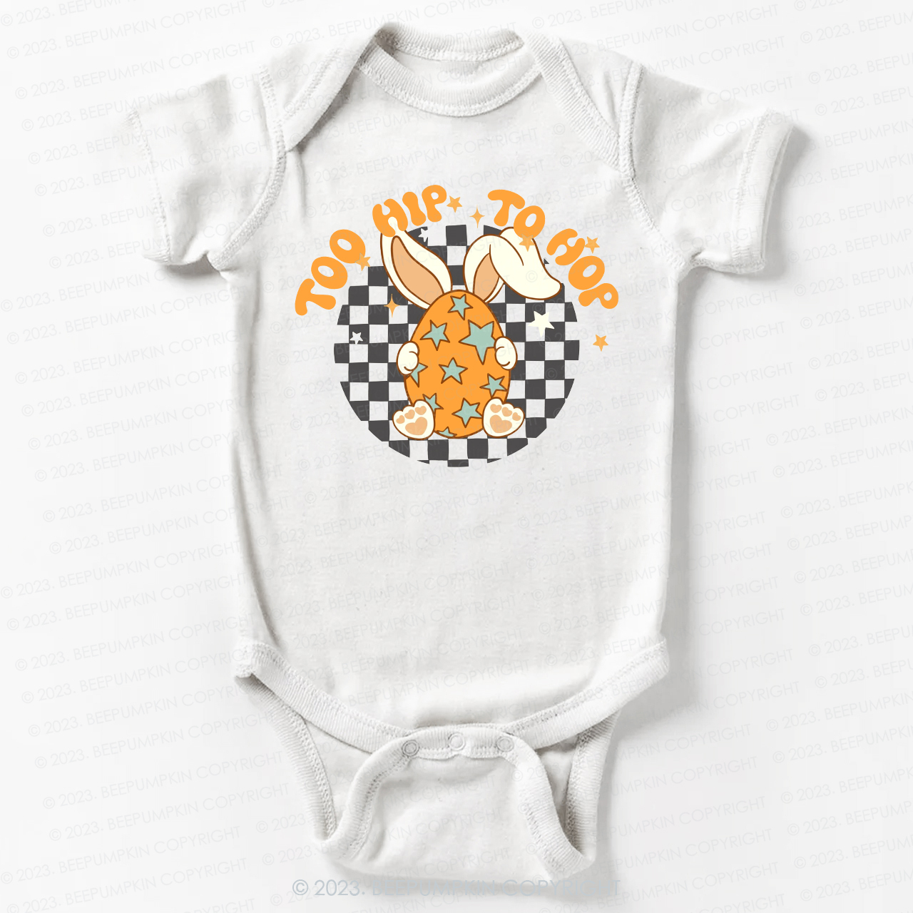 Hoppy Easter Too Hip To Hop Bodysuit For Baby