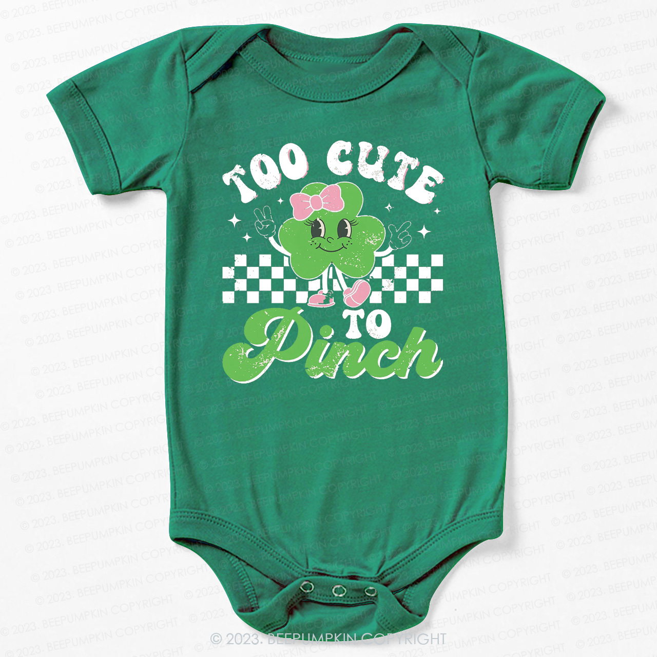 Too Cute To Pinch St.Patricks Day Bodysuit For Baby