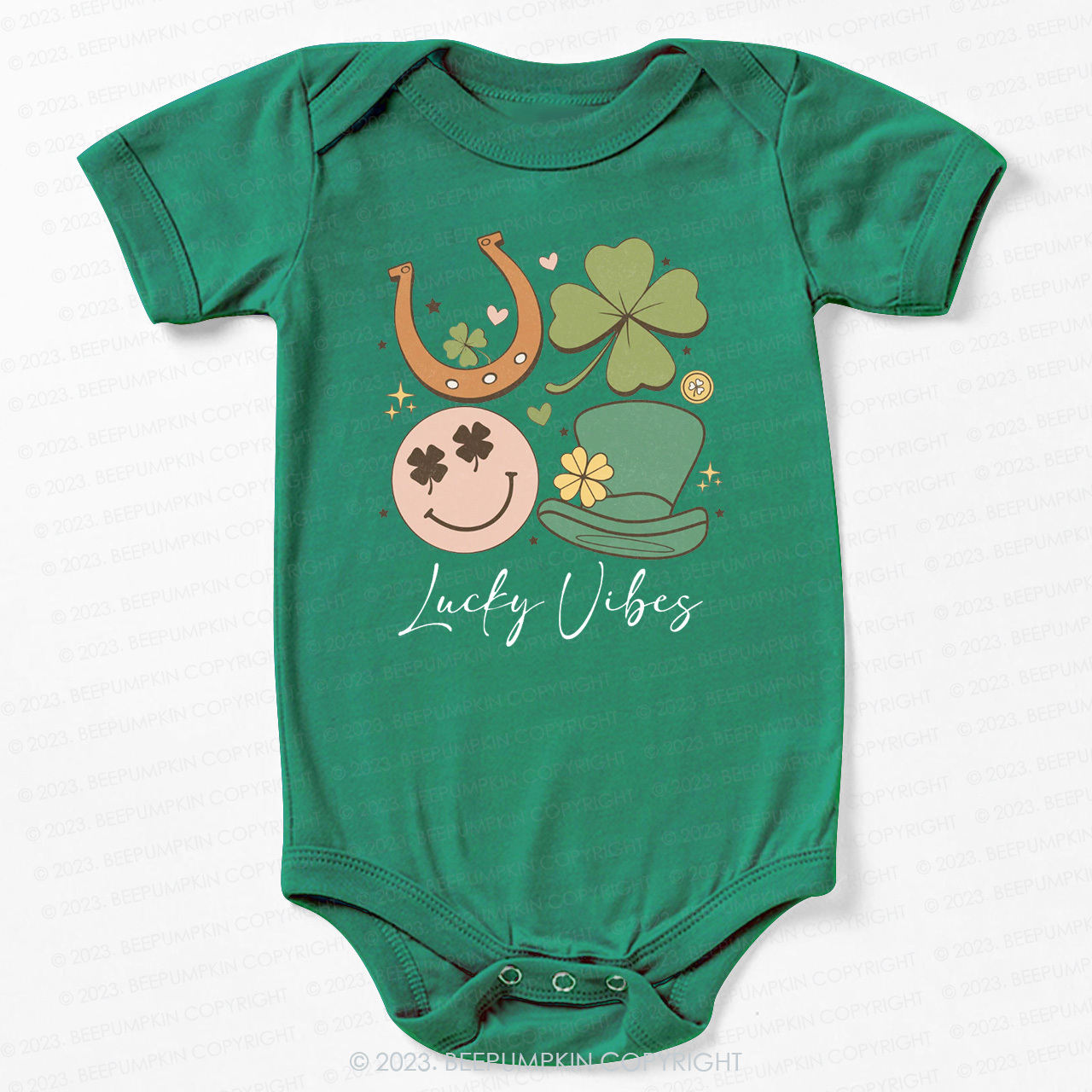 Lucky Vibes St.Patricks Day Bodysuit For Baby Sale-Beepumpkin™