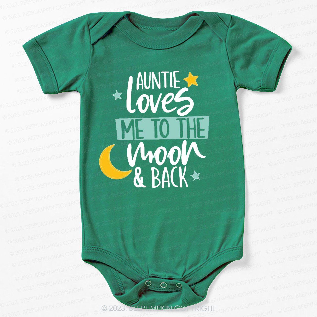 My Auntie Loves Me To The Moon Bodysuit For Baby