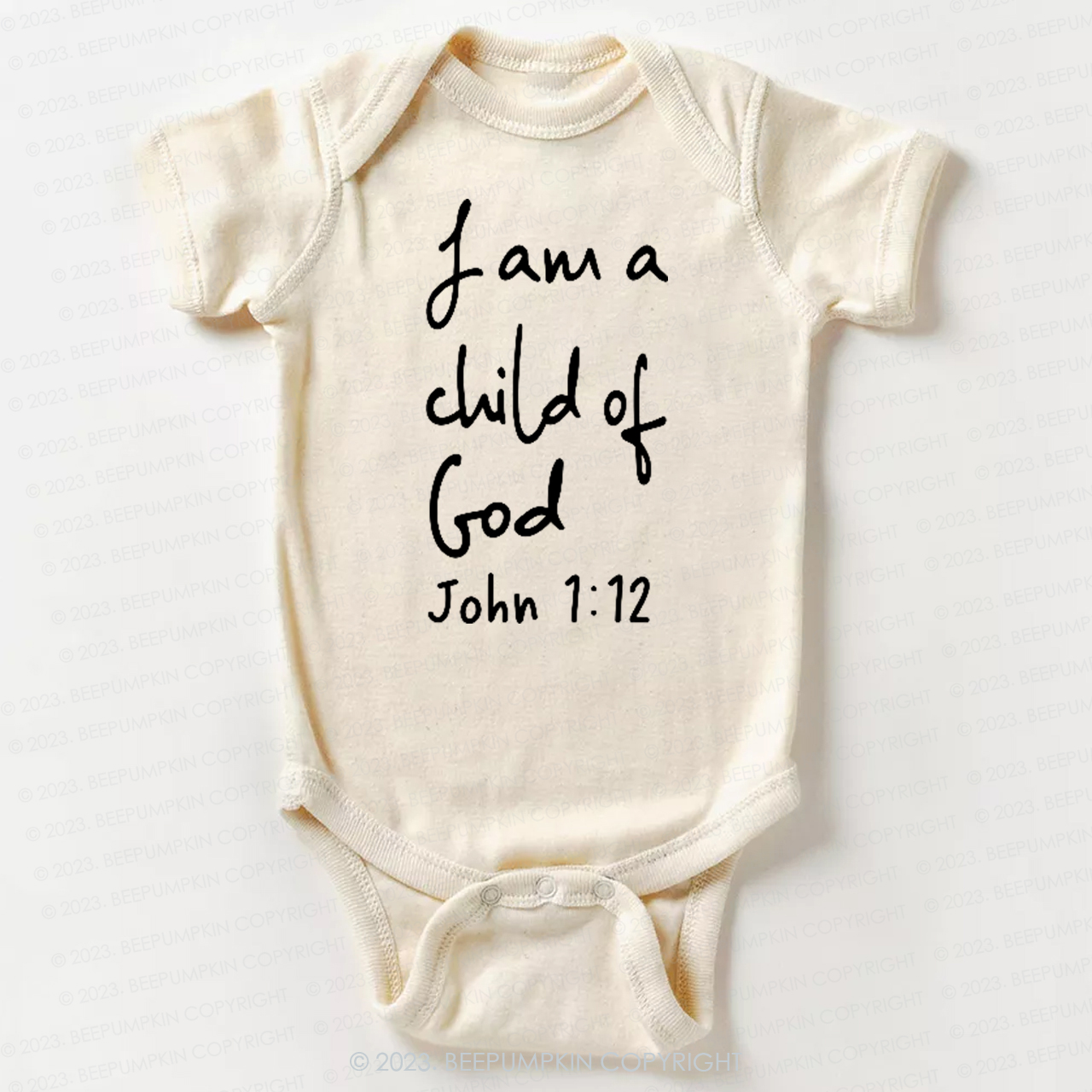 I Am A Child Of God Christian Easter Bodysuit For Baby
