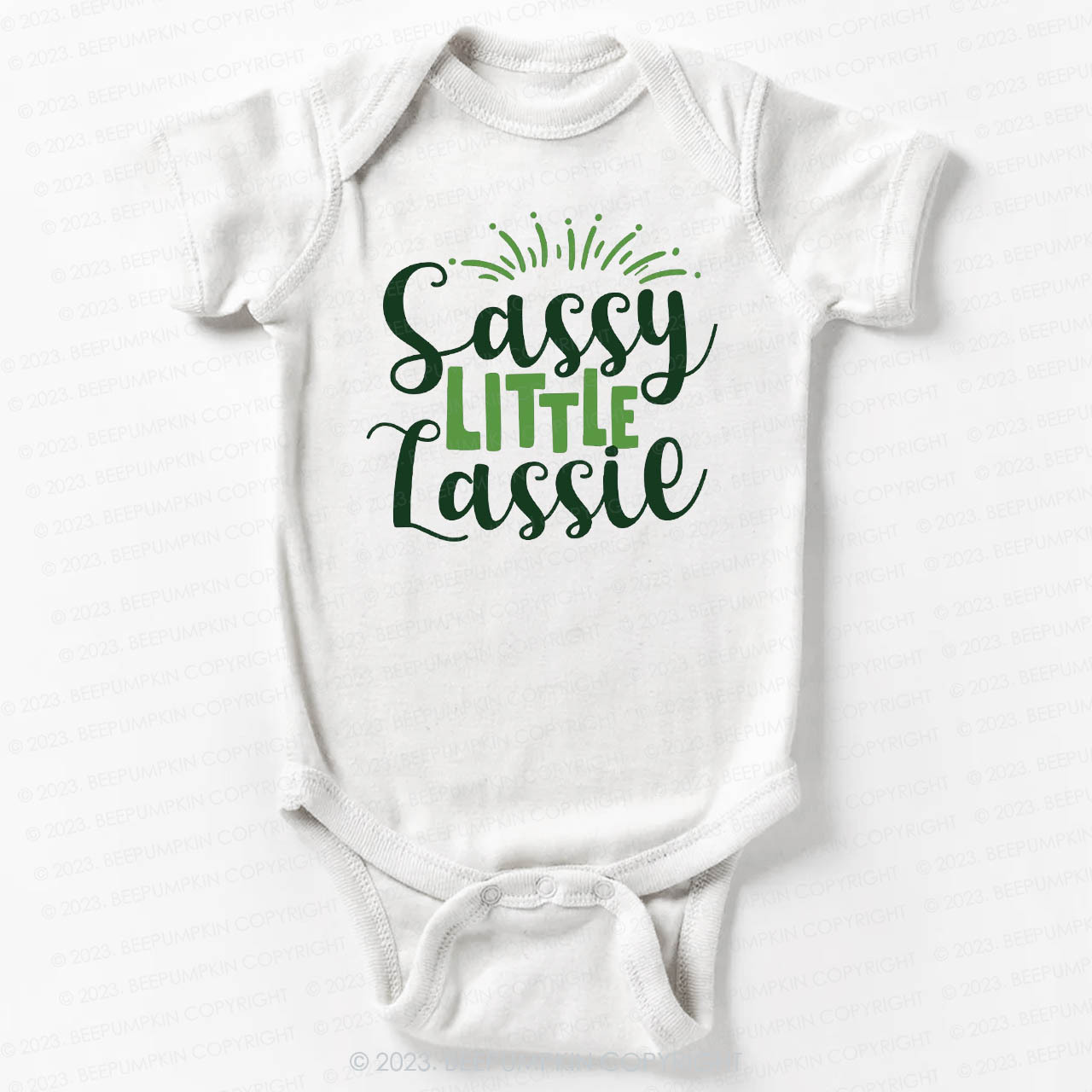Sassy Little Lassie St.Patricks Day Bodysuit For Baby