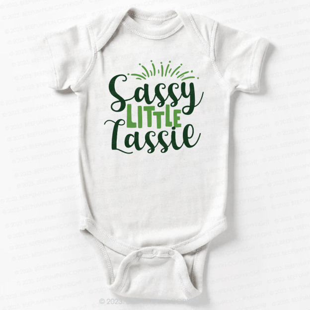 Sassy Little Lassie St.Patricks Day Bodysuit For Baby