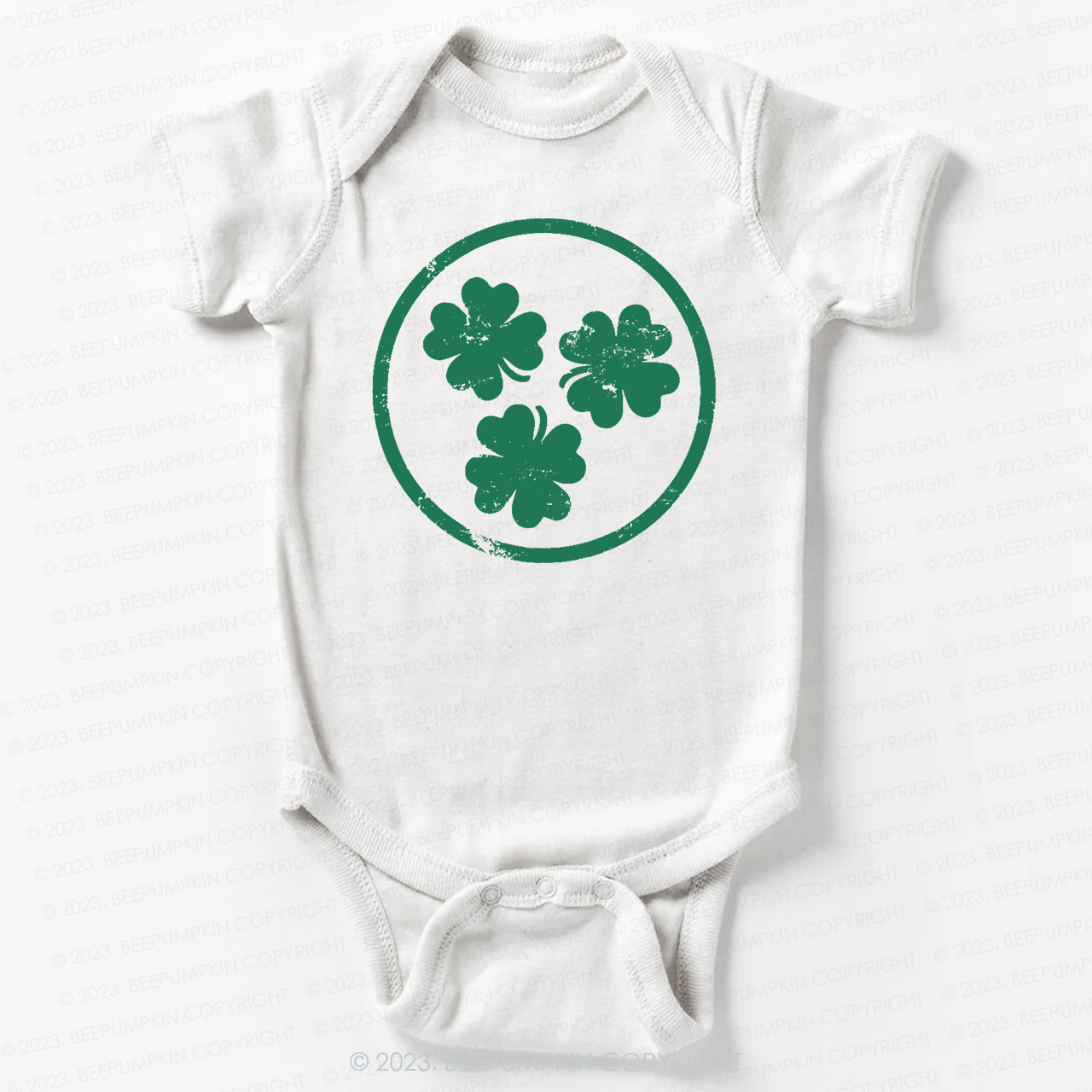 Ring Shamrock St.Patricks Day Bodysuit For Baby