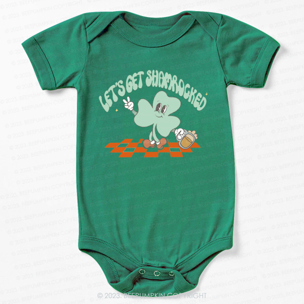 Let's Get Shamrock St.Patricks Day Bodysuit For Baby