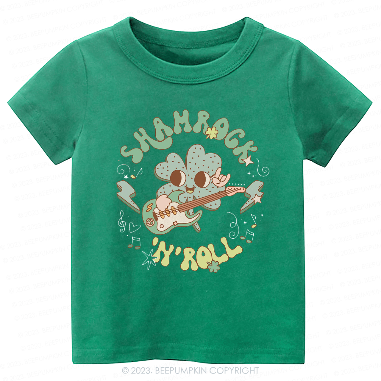 Shamrock N' Roll St.Patricks Day -Toddler Tees