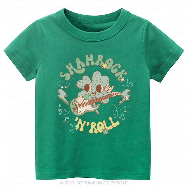 Shamrock N' Roll St.Patricks Day -Toddler Tees