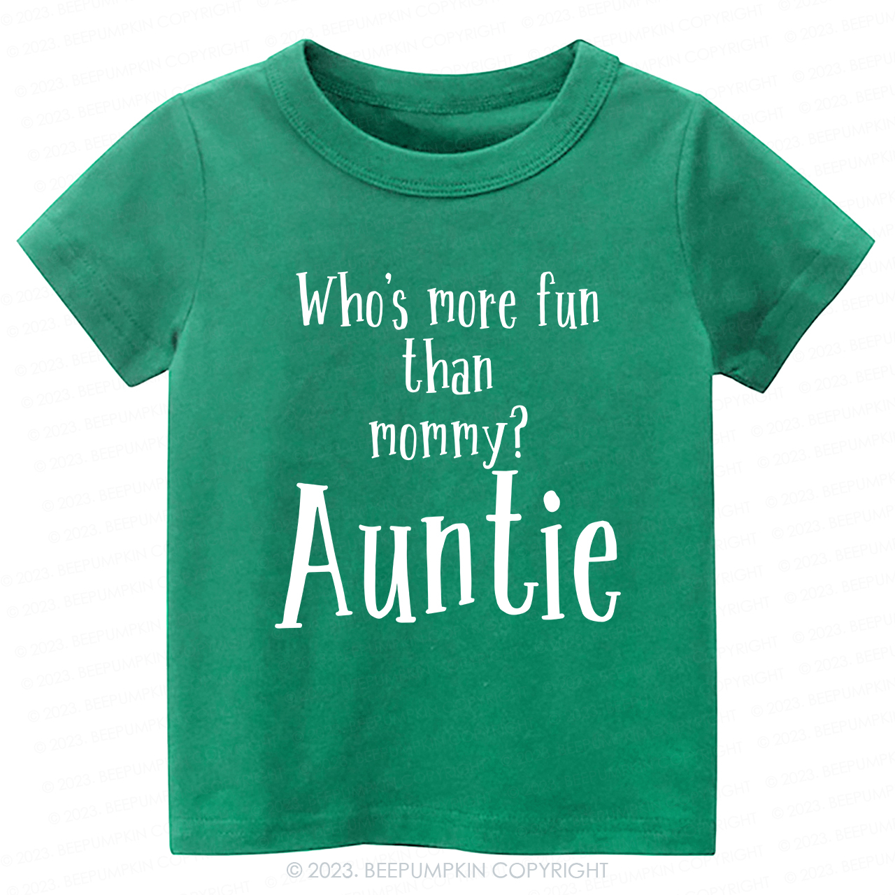 Who's Funny Than Mommy Auntie -Toddler Tees