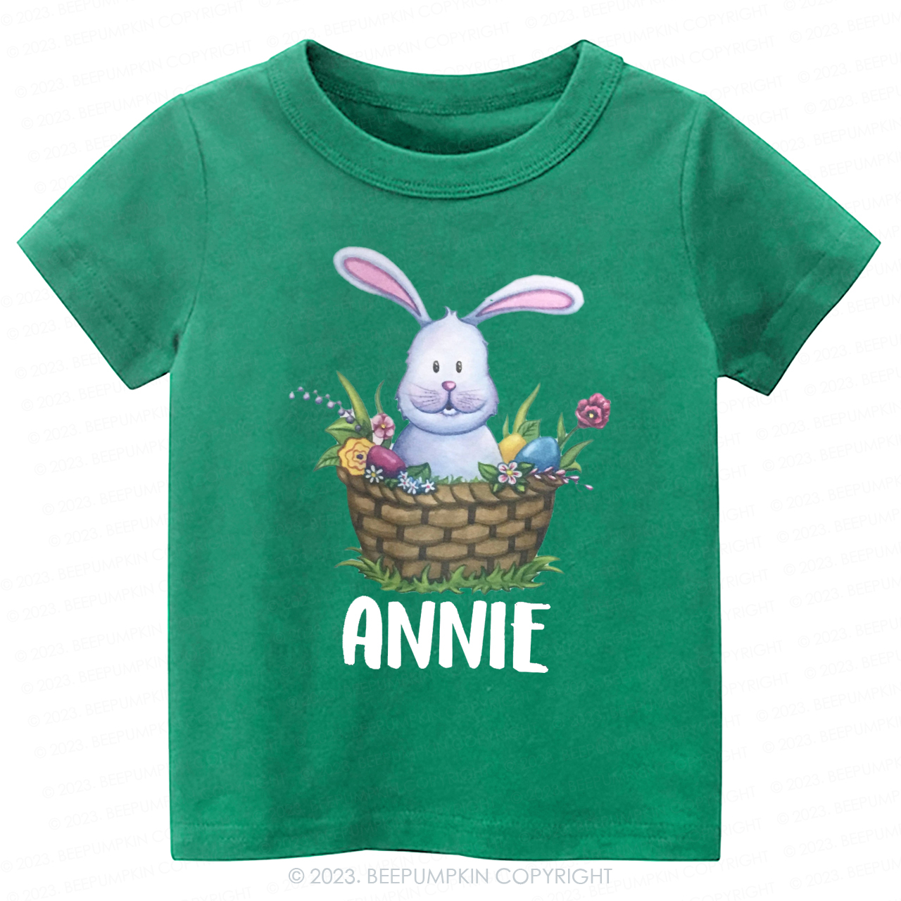 Personalized Easter Spring Bunny -Toddler Tees
