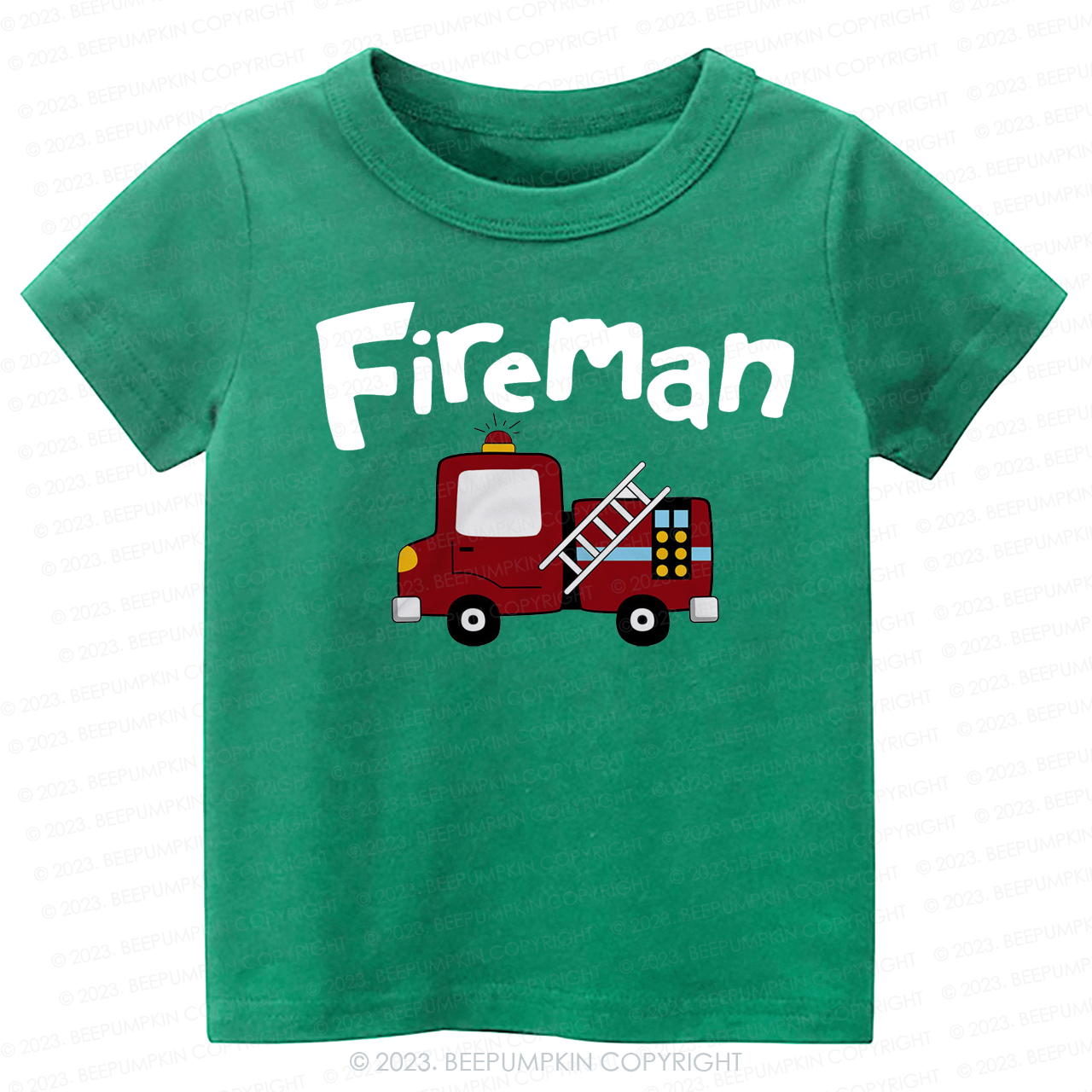 Firefighter And Fire Truck -Toddler Tees Sale-Beepumpkin™, image size:1280x1280