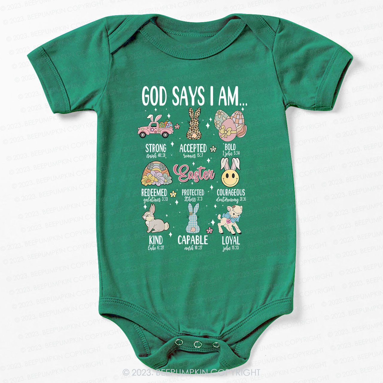 God Says I am Kind Christian Bodysuit For Baby