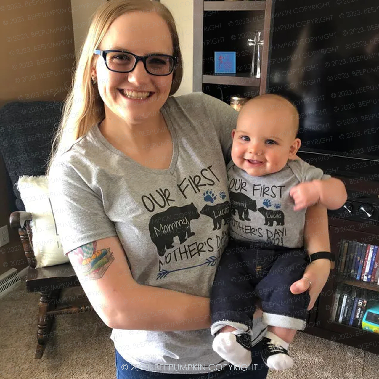 Baby Mom Bear Adult&Kids Shirt